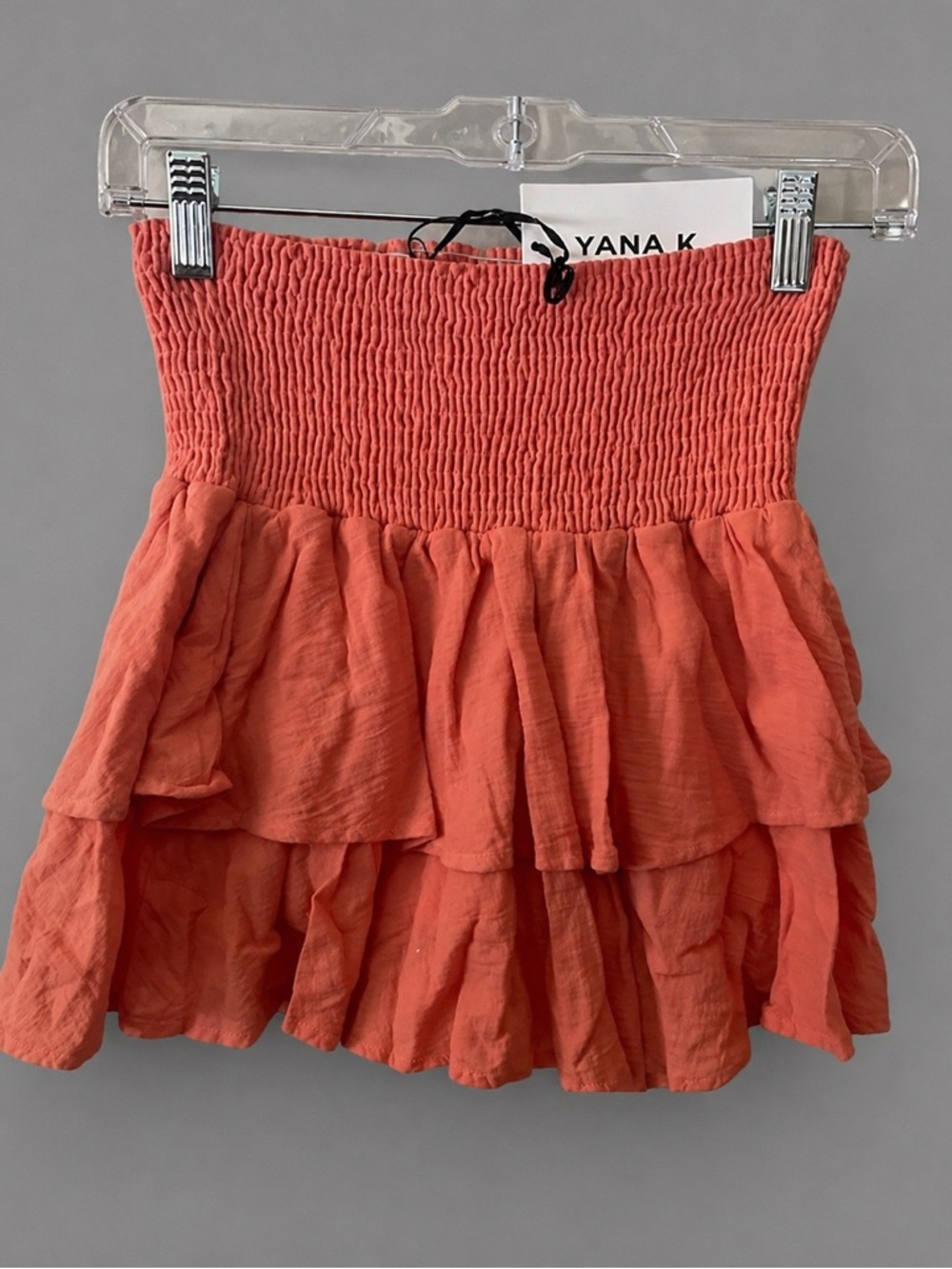 Yana K Peach Coral Portofino skirt